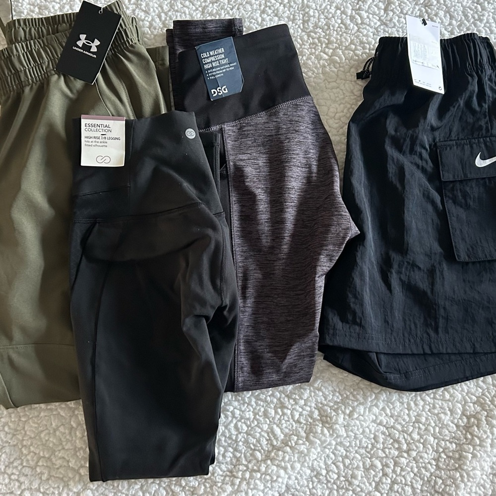 Lot Of FOUR Women's Size XS Leggings/Shorts NEW WITH TAGS